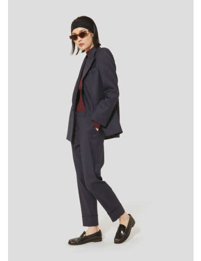 Pantalon Philippa Nuit en Laine Vierge