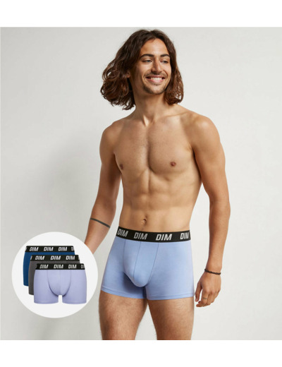 Lot de 3 boxers homme à thermorégulation active Bleu Parme Regul Activ