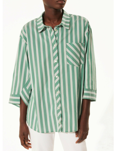 Chemise rayure menthe