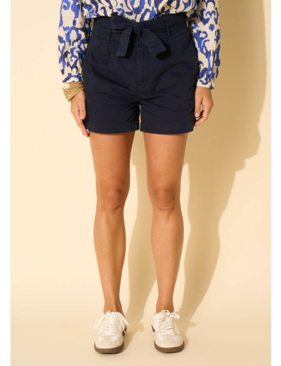 Short taille haute ceinturé