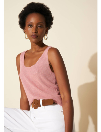 Débardeur scintillant en maille