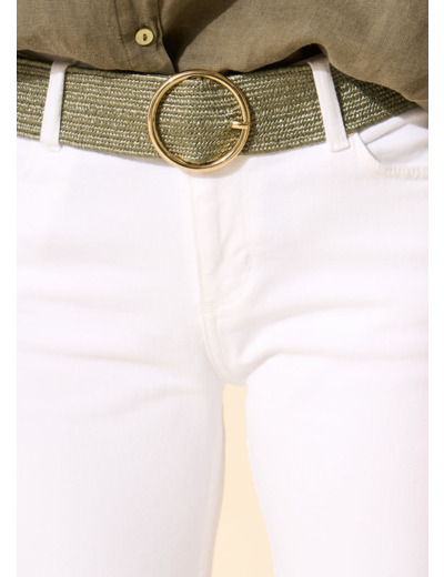 Ceinture tressée en raphia