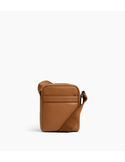 Petite sacoche Charles en cuir grainé