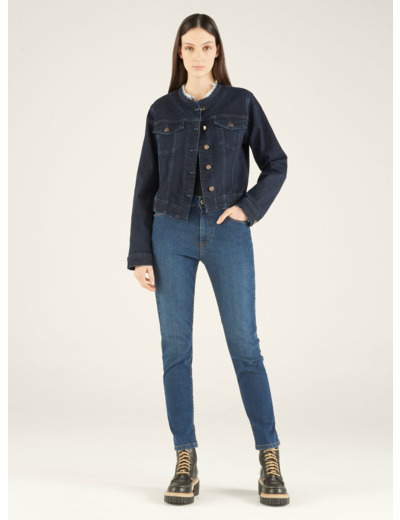 Veste indigo brut
