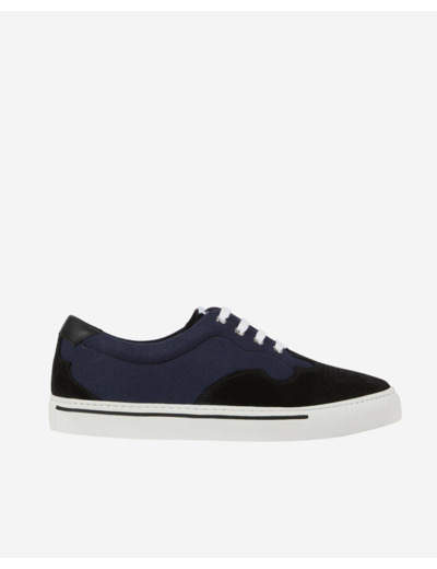 Sneakers bleu marine en toile navy