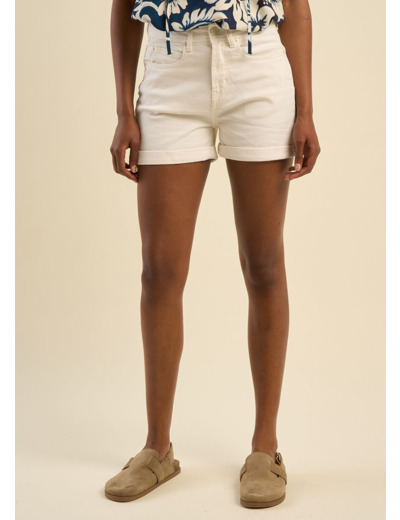 Short en jean avec revers