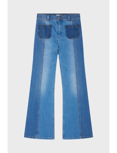Jean flare bicolore - CLOTHILDE