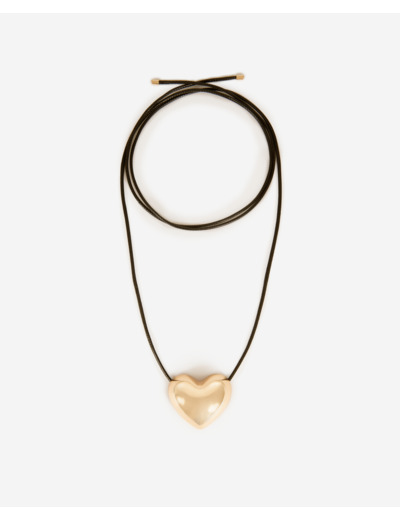 Collier pendentif cœur doré gold