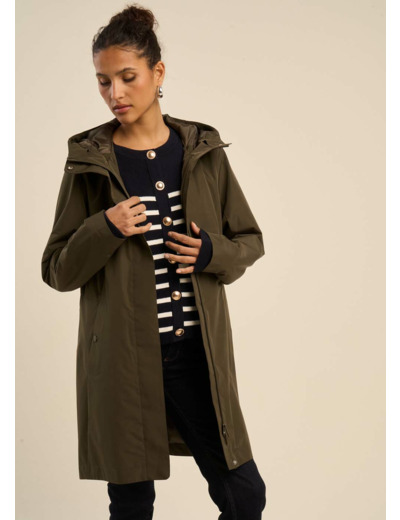parka déperlante à zip