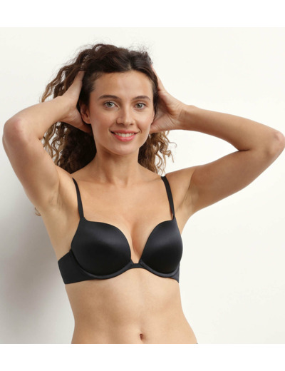 Soutien-gorge push up à armatures en microfibre Noire Dim Beyond Sexy