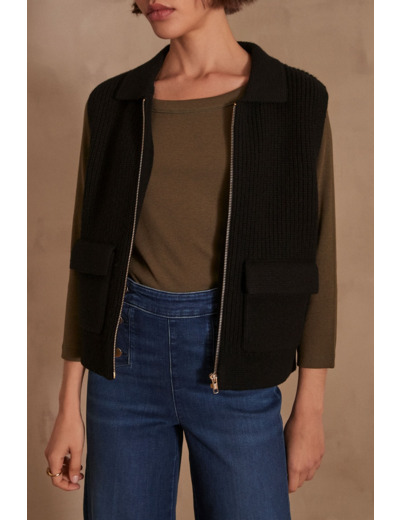 Gilet sans manches en laine SIMON