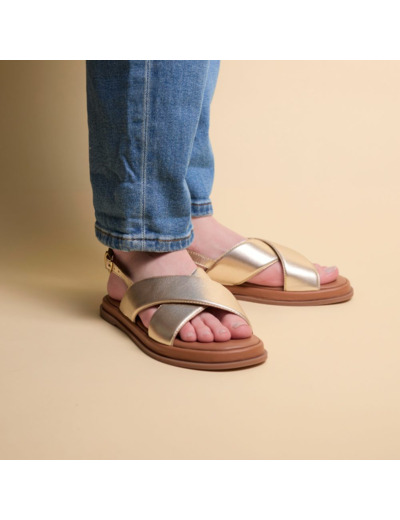 Sandales Femme Azerty Gold