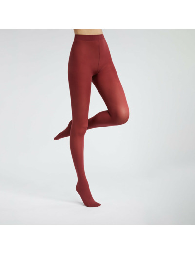 Collant opaque femme voile effet velouté Grenat Dim Style