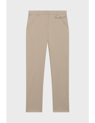 Pantalon 7/8 de tailleur à fines rayures - JILL