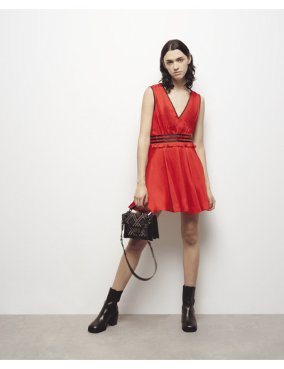 Robe Courte Sans Manche red