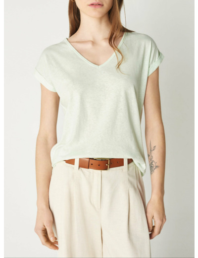 T-shirt brenda vert d eau