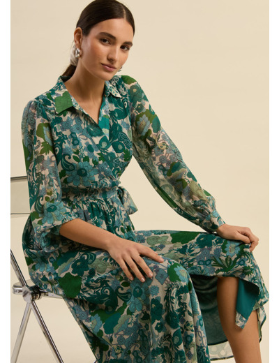 Robe longue imprimée