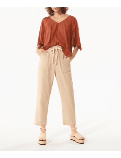 Blouse acajou