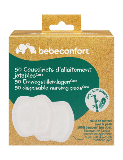 50 coussinnets d'allaitement Blanc
