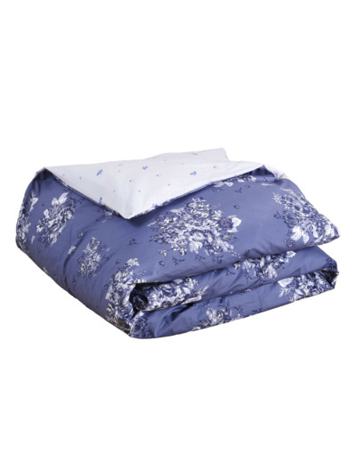 Housse de couette Poème Bleu | Réversible | Tradition des Vosges