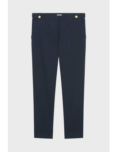 Pantalon slim 7/8 en coton - JULIEN