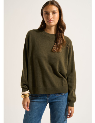 Pull col rond 100% cachemire
