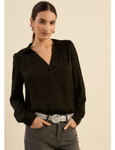 Blouse fluide à col V