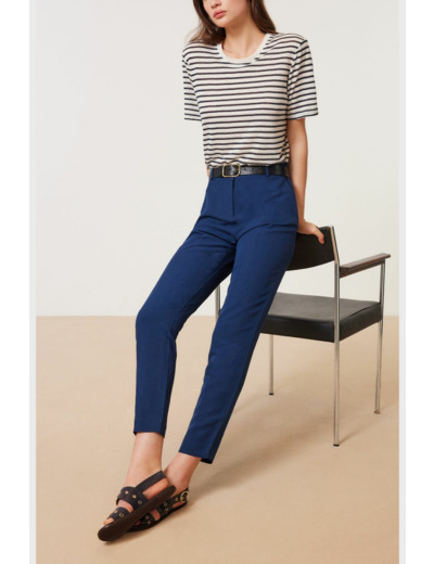 Pantalon de tailleur en lin mélangé - JILL