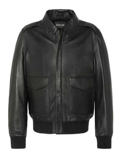 Blouson pilote, cuir d'agneau