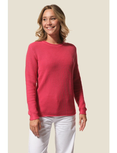Pull femme côte perlée Pipa