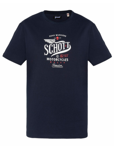 T-shirt imprimé motor TSKENT26 SCHOTT