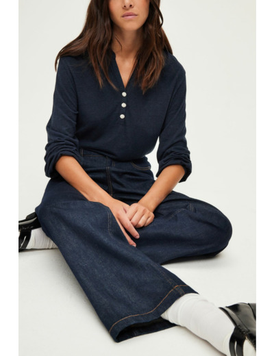 T-shirt manches longues et strass - ALYS