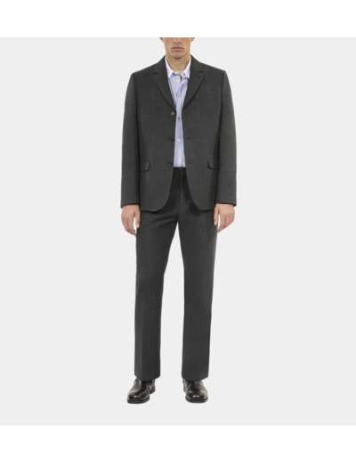 Veste de costume en laine mélangée grise black grey