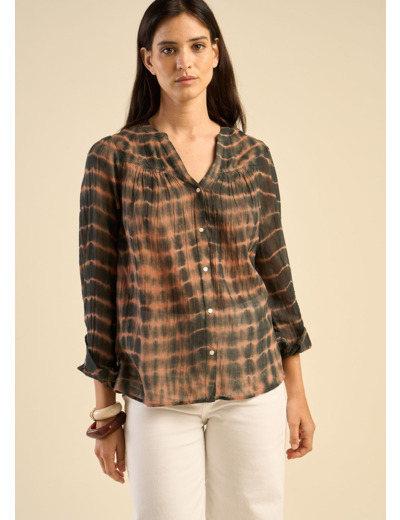 Chemise imprimée tie and dye
