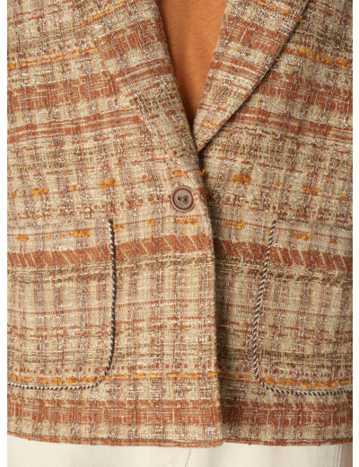 Veste tina acajou