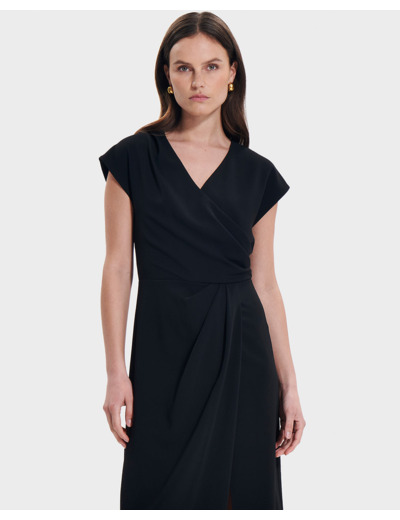 Robe Rang Noir en Polyester