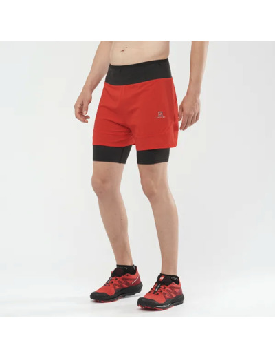 Sense 2In1 Shorts Fiery Red