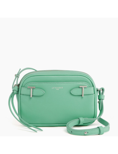 Mini sac bandoulière Laura en cuir lisse