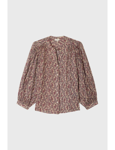 Chemise imprimée et lurex - ABELIA