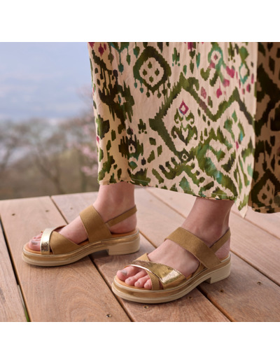 Sandales Femme Minis Doré