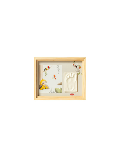 Simple cadre photo et empreinte Wood