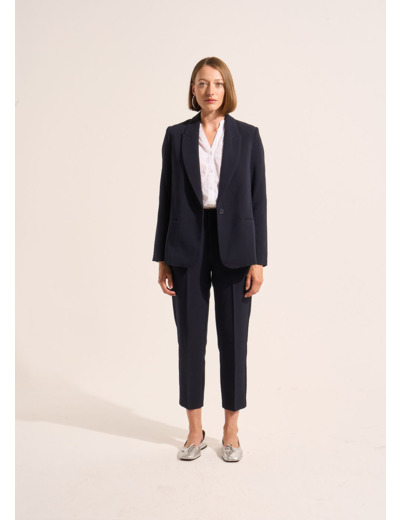 Pantalon fuselé à taille élastiquée