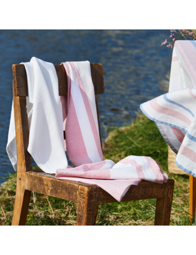 Lot de 3 torchons coton nid abeille | Tradition des Vosges