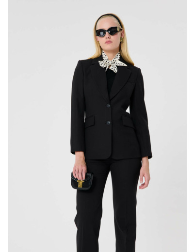 Veste Vicenta Noir en Polyester Recyclé