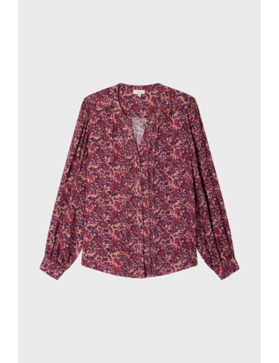 Chemise jacquard à fleurs - BELISSANDE