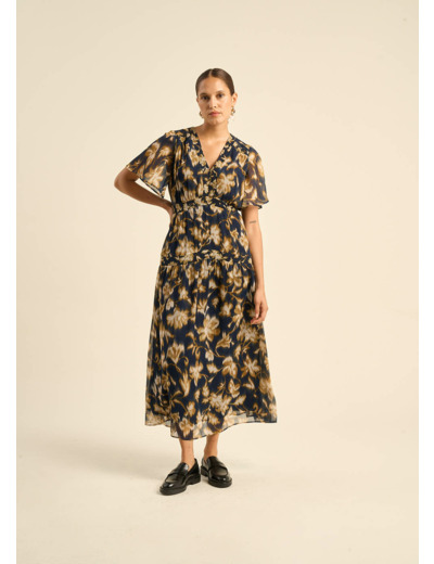 Robe longue imprimée