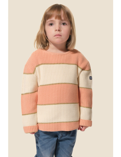 Pull fille col rond Sylvie