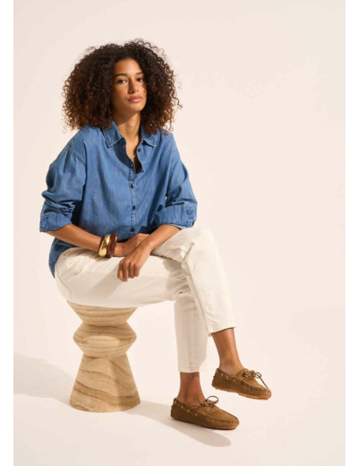 Chemise en denim oversized