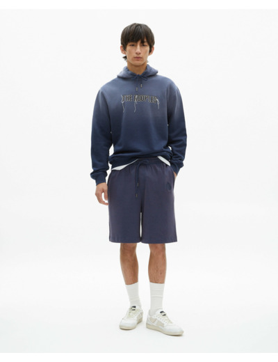Sweat avec print devant dark navy