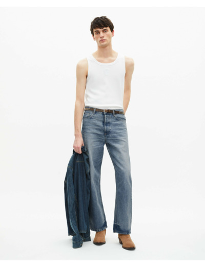 Jean moyne clair droit baby blue